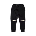 Minti Hidden Knee Trackie Black with Grey Knees